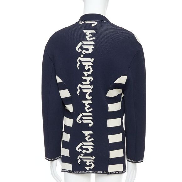 Jean Paul Gaultier Equator Heavy Knit Graphic Jacket - Picture 2 of 6